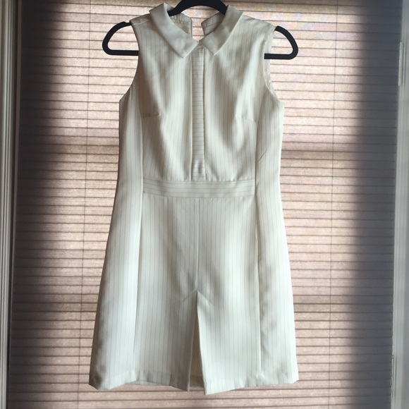 Mini white work dress