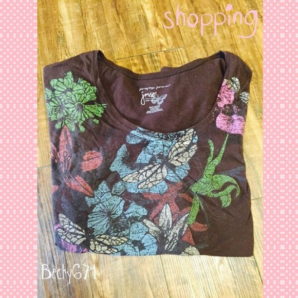 Brown floral shirt💕