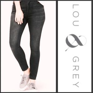 Lou and Grey high-waisted skinny ankle jean