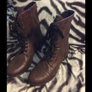 Brown Combat Boots