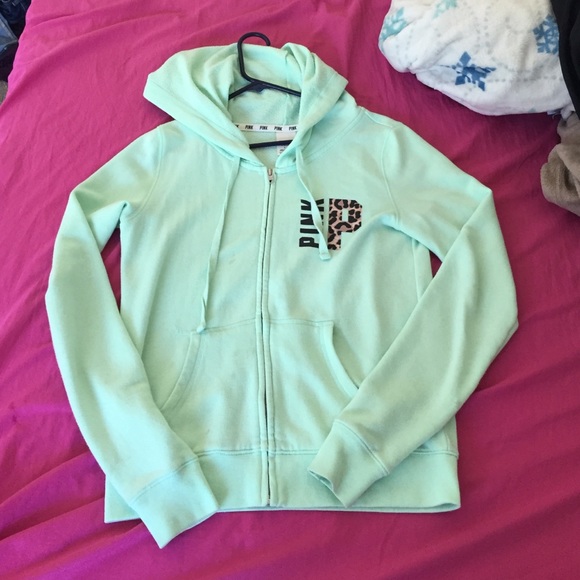 PINK Cheetah Zip Up