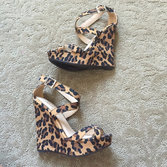 JustFab Shoes - Leopard print wedges