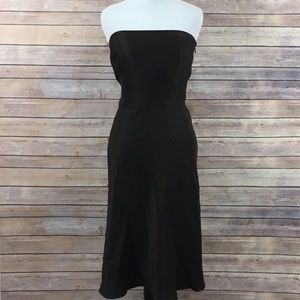 Sleeveless Chocolate Brown Dress