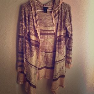 Aztec Print Hooded Sweater