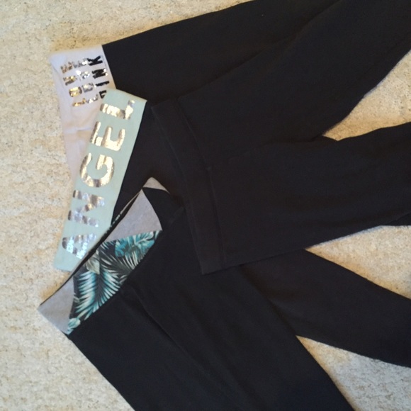 4 pairs of XS Victoria's Secret Cropped leggings.