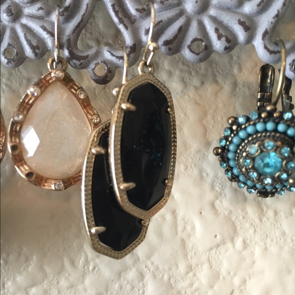 Mini black Kendra Scott earrings