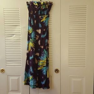 Strapless maxi dress