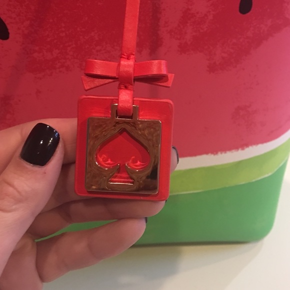 🚫SOLD🚫🍉Brand new Kate Spade Len Watermelon tote - Picture 3 of 4