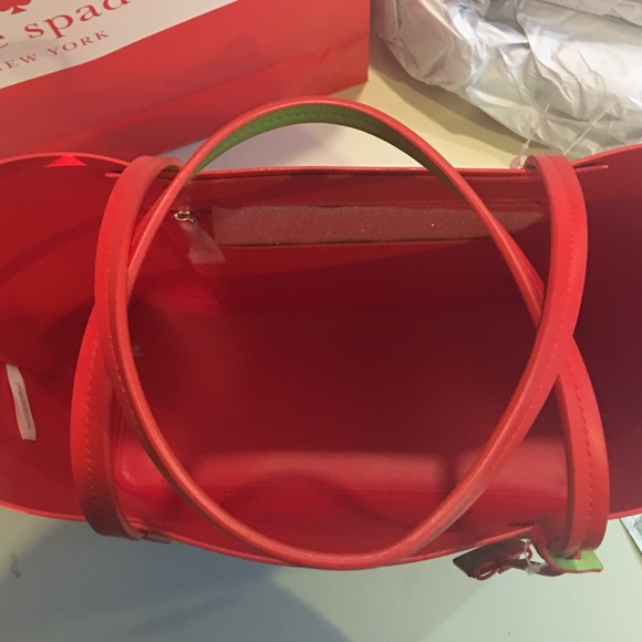 🚫SOLD🚫🍉Brand new Kate Spade Len Watermelon tote - Picture 4 of 4