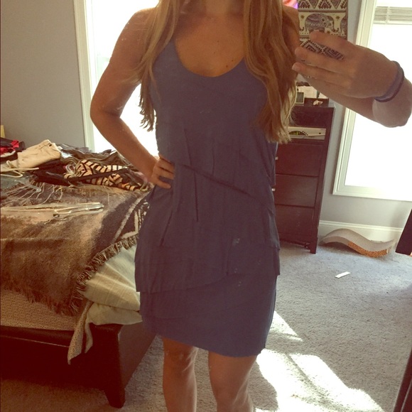 Blue Ruffled Dress- New York and Comp