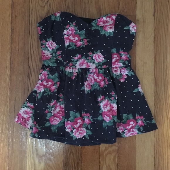 Floral tube top