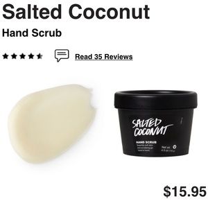 Lush Salted Coconut hand scrub