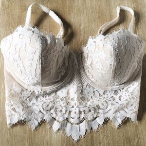 Victoria's Secret Demi Lingerie Bra Corset 32D