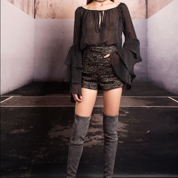 NEW stone cold fox top sheer blouse - Picture 4 of 4