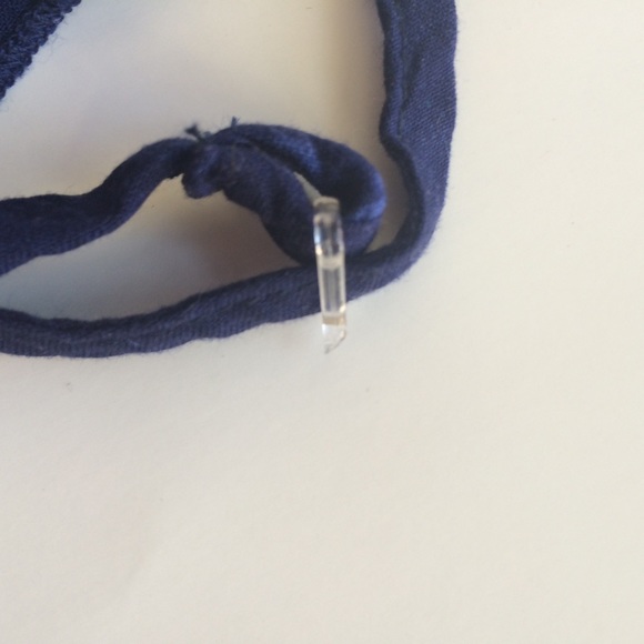 Gorgeous navy striped maxi dress - Picture 3 of 4