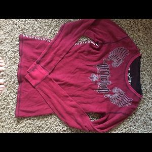 Reversible affliction girls thermal