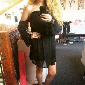 Black Off Shoulder Dress