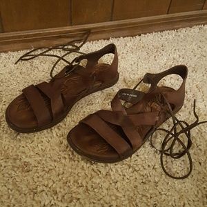Real Leather Brown Sandals!