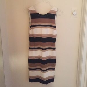 Banana republic striped shift dress