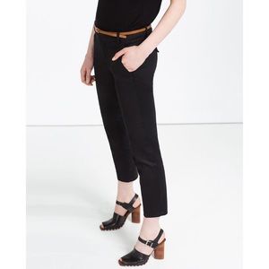 Zara Black Mid-Rise Trousers 🎉HP 5.9🎉