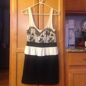 Black and white dress