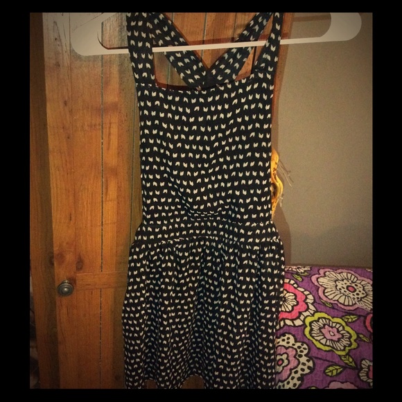 Crisis cross back dress to wear with bralette