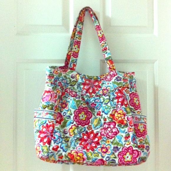 Vera Bradley Hope Garden pleated tote