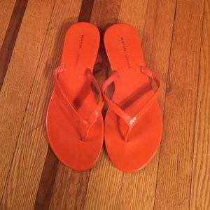 Orange New York and Company flip flops