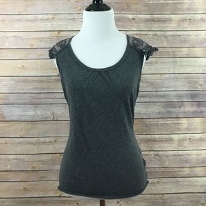 Grey Tank with Detailed Back
