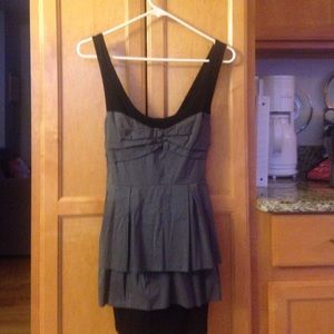 Black and gray dress