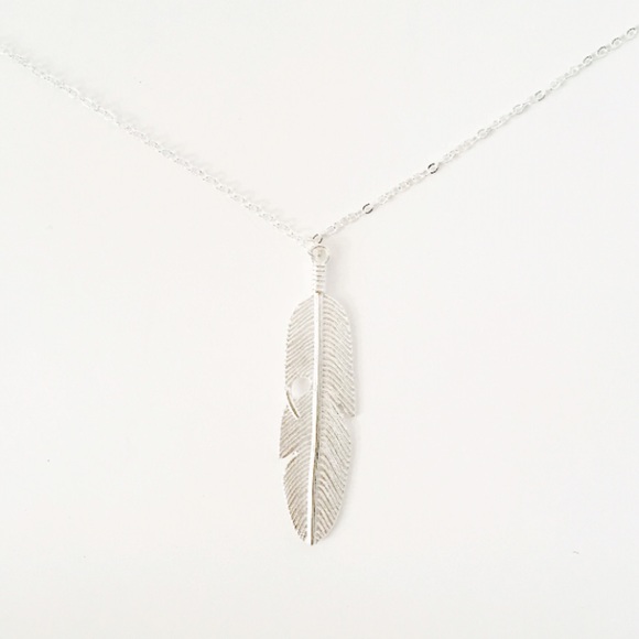 🌕BOGO 1/2 OFF🌕 Long Bohemian Feather Necklace - Picture 3 of 4