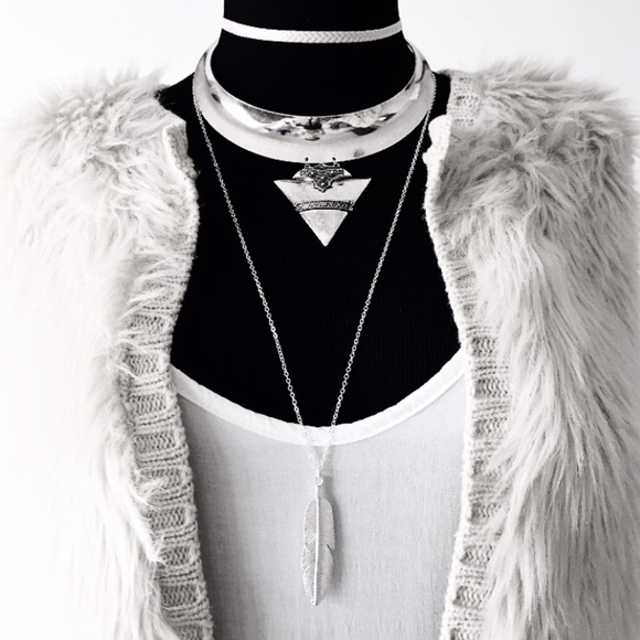 🌕BOGO 1/2 OFF🌕 Long Bohemian Feather Necklace - Picture 4 of 4