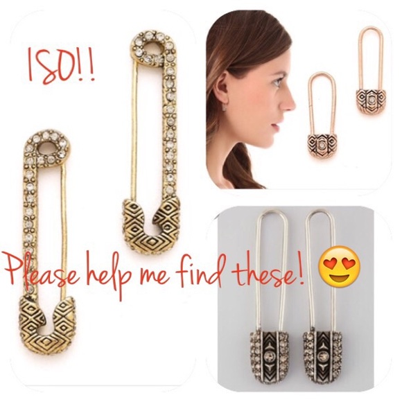 ✨ISO!✨ANY House of Harlow safety pin earrings!!