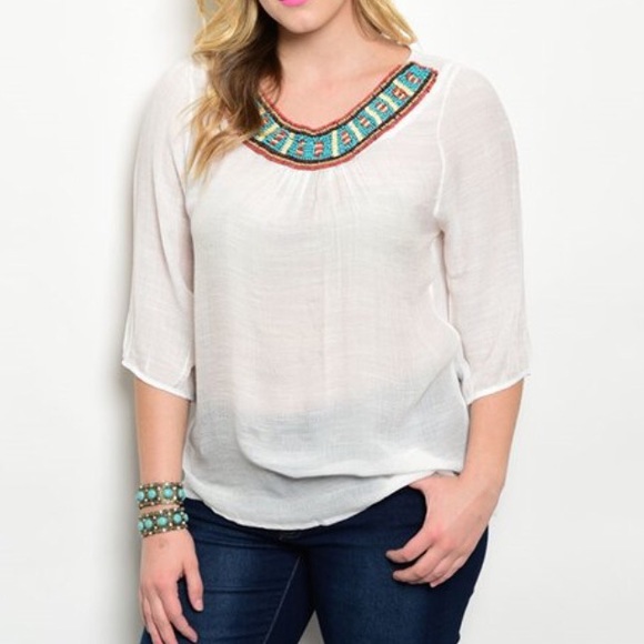 Plus Size Boho Top