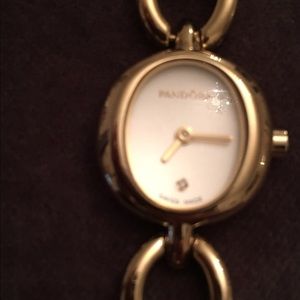 Gold Pandora Watch with Diamond