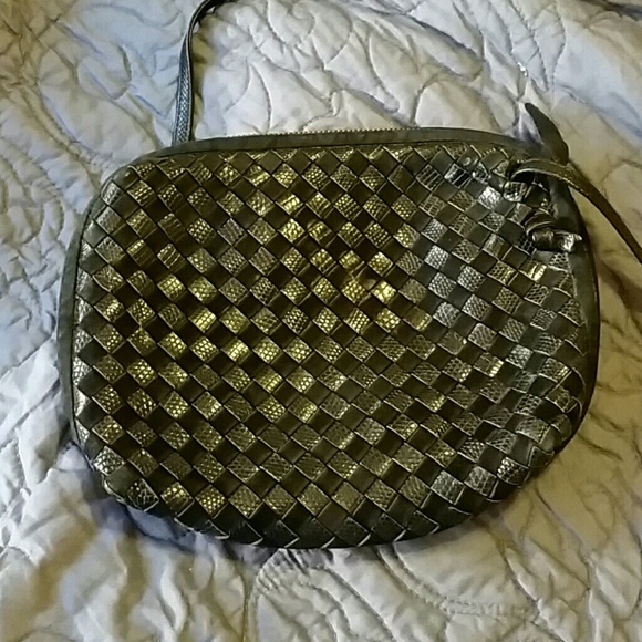 Vintage Bottega Veneta Black Leather Purse