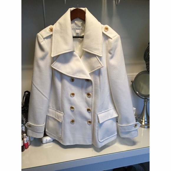 White pea coat