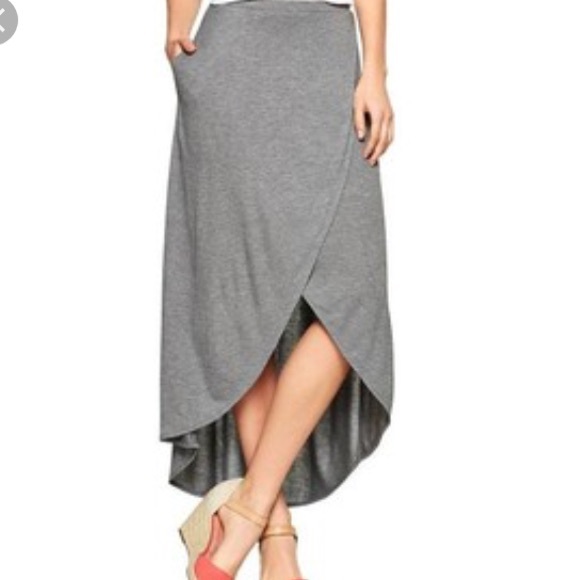 Heather grey tulip skirt