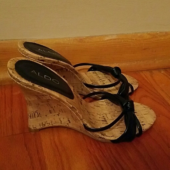 Aldo backless wedge sandal