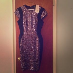 French connection lunar sparkle dress