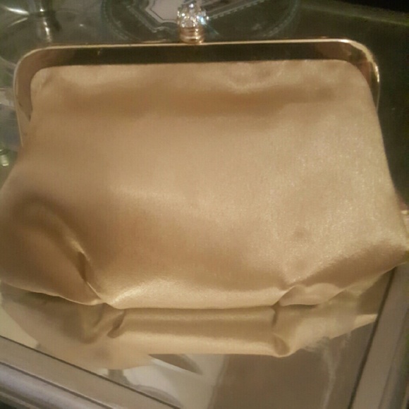 Gold/ mustard color evening clutch