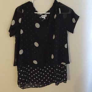 Sheer Polka Dot Top