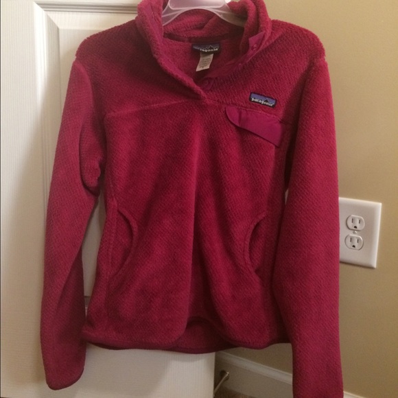 Pink Patagonia ReTool Snap-T pullover size M