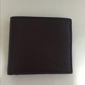 New Authentic Mens Coach Wallet