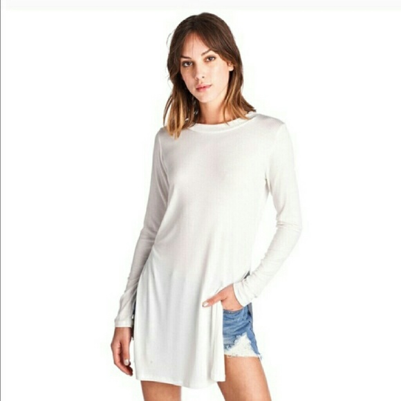 🎉 Side slit ribbed top - Picture 2 of 4