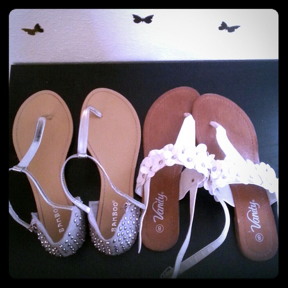 studded white flower sandals (edited)