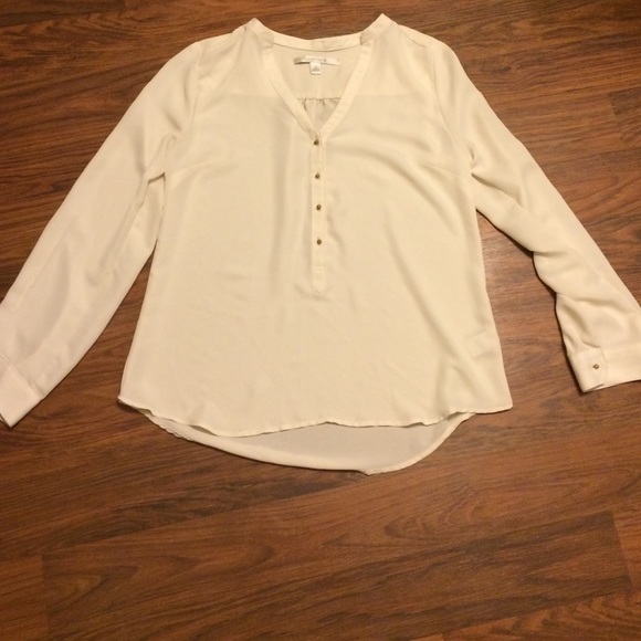 Lauren Conrad sheer pesant top