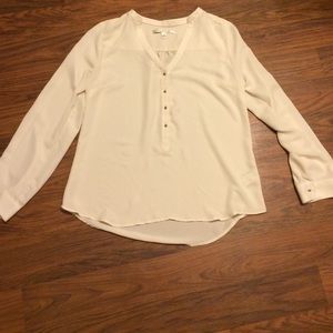 Lauren Conrad sheer pesant top