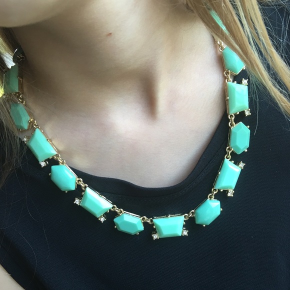 J. Crew Jewelry - J. Crew Seafoam Green Stone Necklace