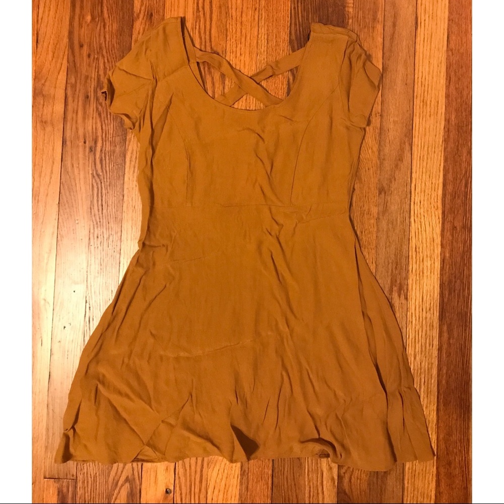 [NWT] Mustard Skater Dress